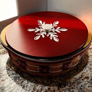 Longaberger Holiday Hostess™ Large “Falling Snow” Basket | 2010 | Complete Set